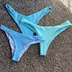 Blue Bikini Bottoms